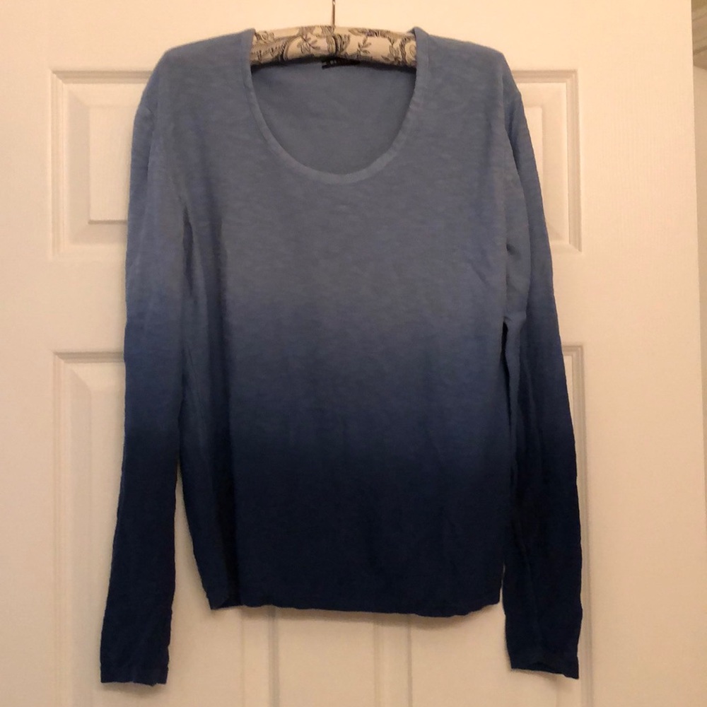 Blue ombré knit sweater - Medium